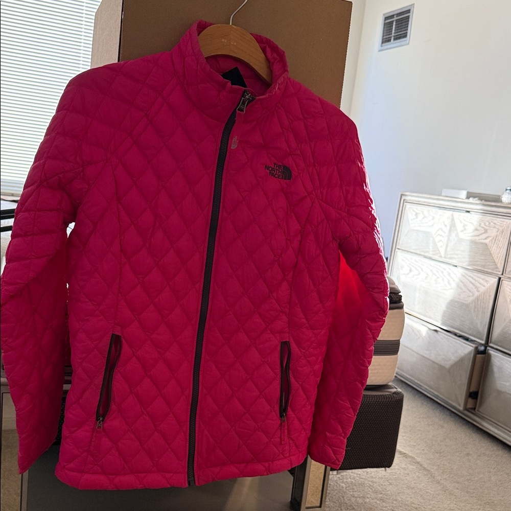 The North Face Kids Fuchsia Quilted Puffer Jacket